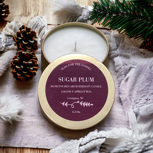 Sugar Plum Hand Poured Aromatherapy Candle