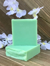 Load image into Gallery viewer, Green Tea &amp; Cucumber Organic Handmade Soap