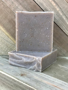 Mountain Man Organic Handmade Soap with Cedar & Amber (light grit)
