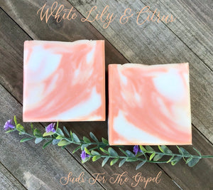 White Lily & Citrus Organic Handmade Soap