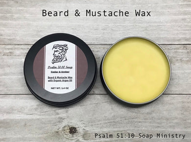 Beard & Mustache Wax: Cedar and Amber