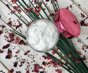 Natural Organic Aloe and Shea Butter Day Cream with Organic Rose Water and Clary Sage Hydrosol: Organic Rose Hip, Argon and Vitamin E Oils