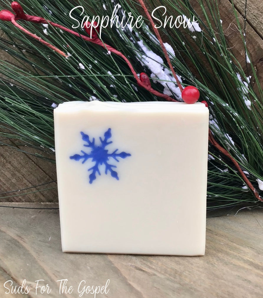 Sapphire Snow Organic Handmade Soap