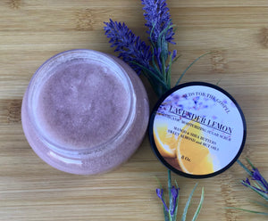 Lavender Lemon Organic Moisturizing Emulsified Sugar Scrub