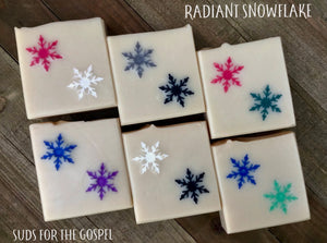 Radiant Snowflake Organic Handmade Soap