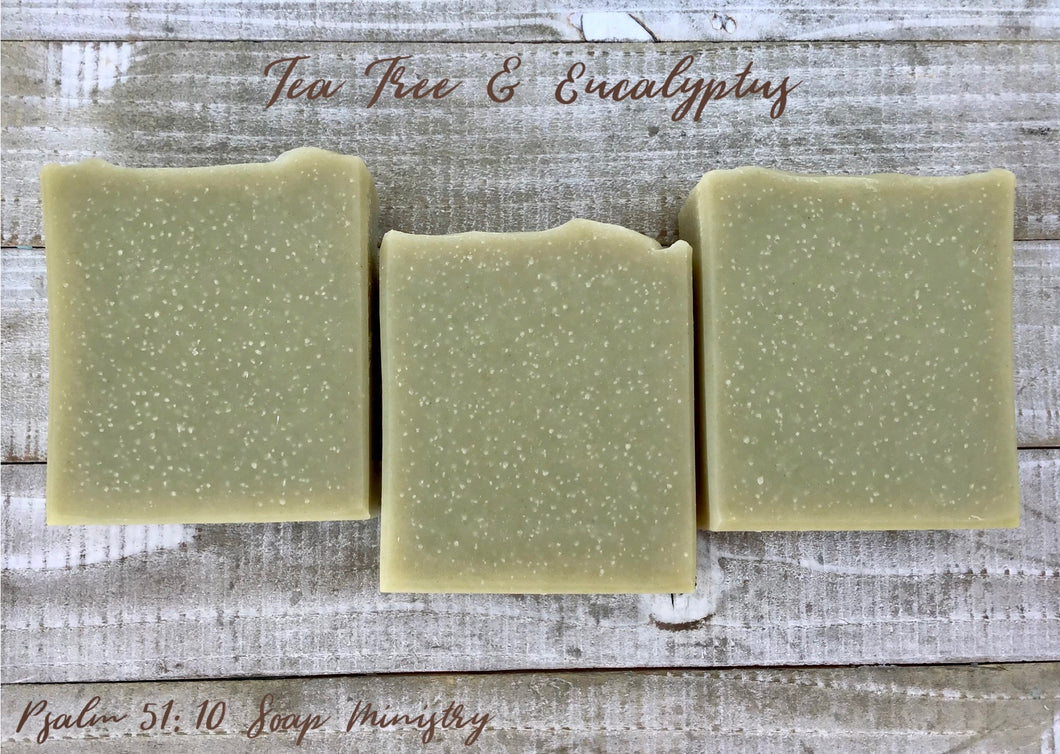 100% Natural/Organic Tea Tree & Eucalyptus Handmade Soap