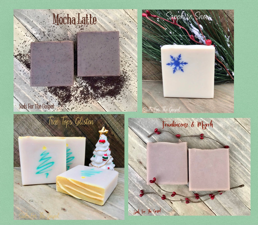 Winter/Christmas Organic Handmade Soap Gift Set